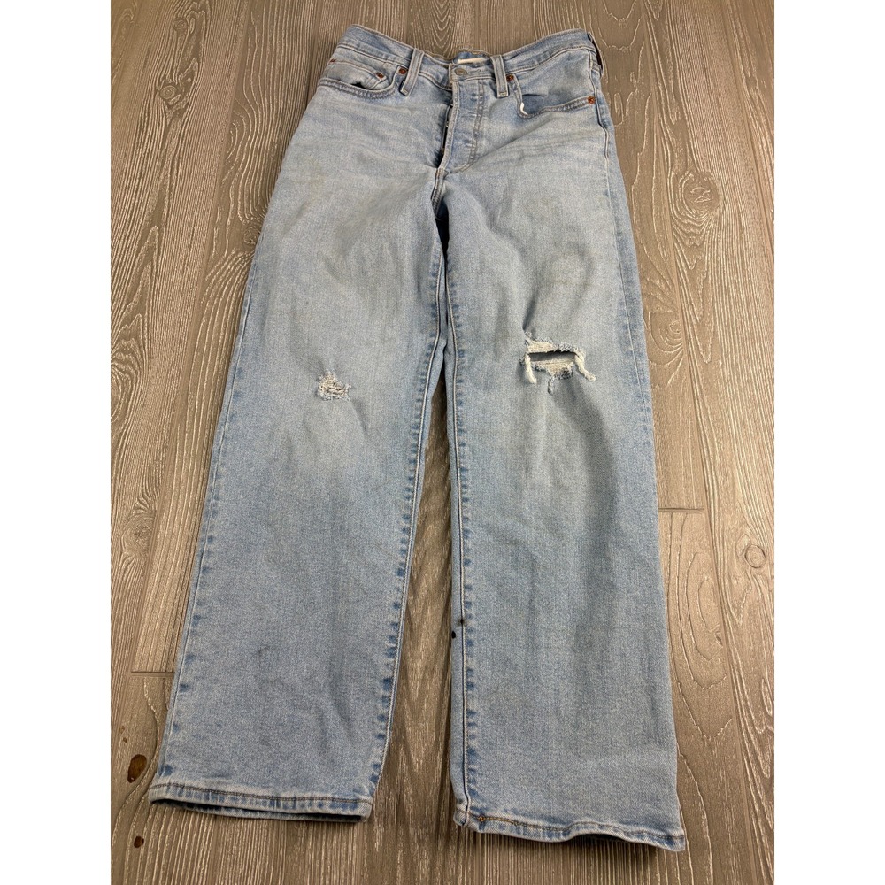 Levi's Ribcage Straight Ankle Women's Jeans Medium Wash Size 27 Length 27